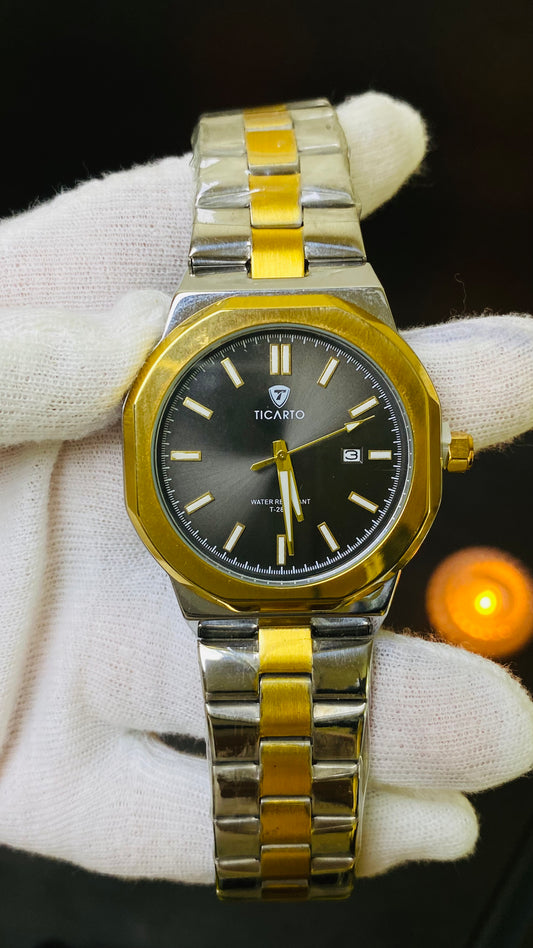Ticarto Two-Tone Luxury Men's Watch