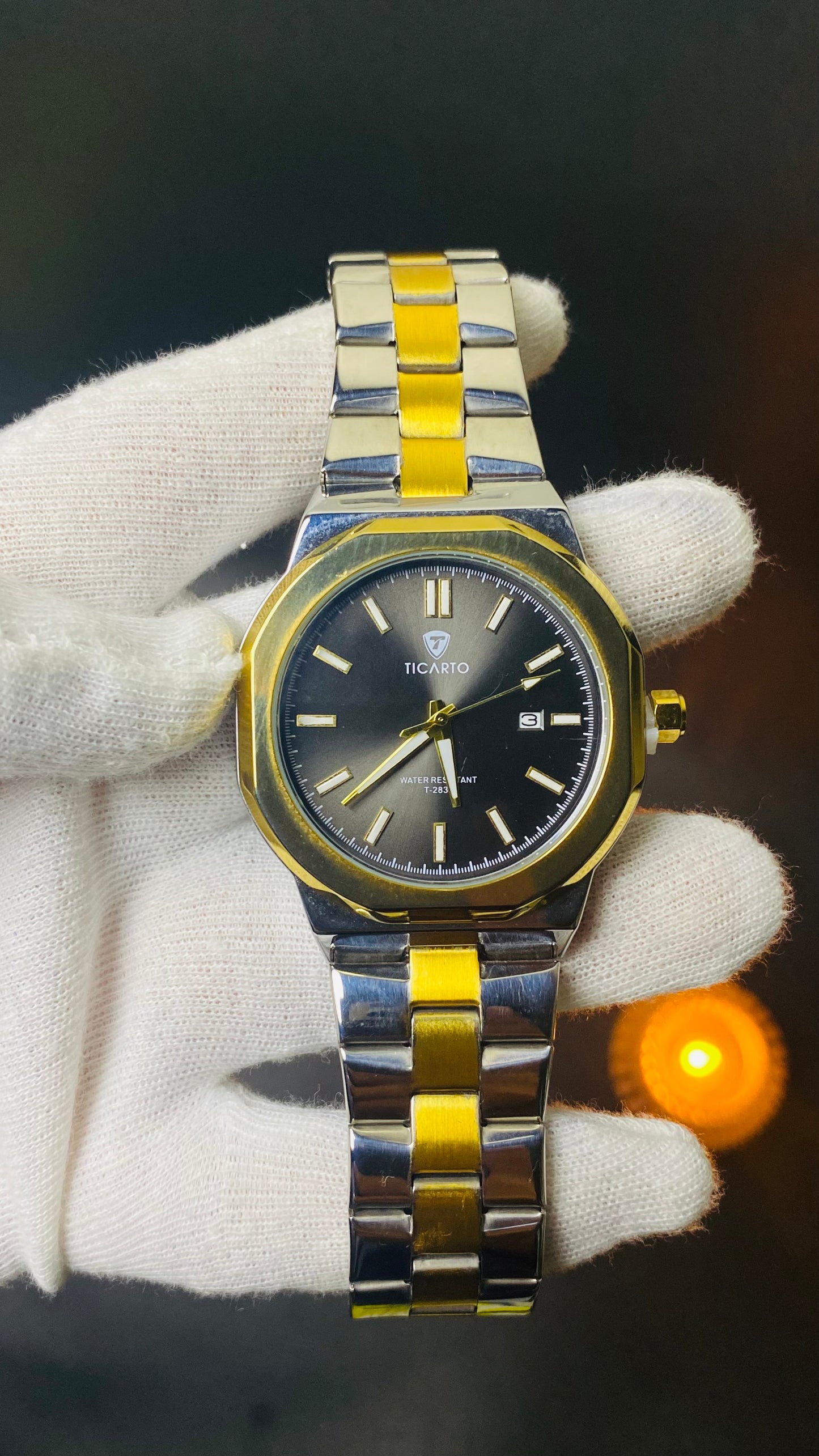Ticarto Two-Tone Luxury Men's Watch
