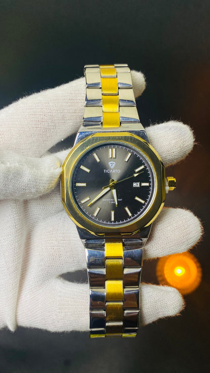 Ticarto Two-Tone Luxury Men's Watch
