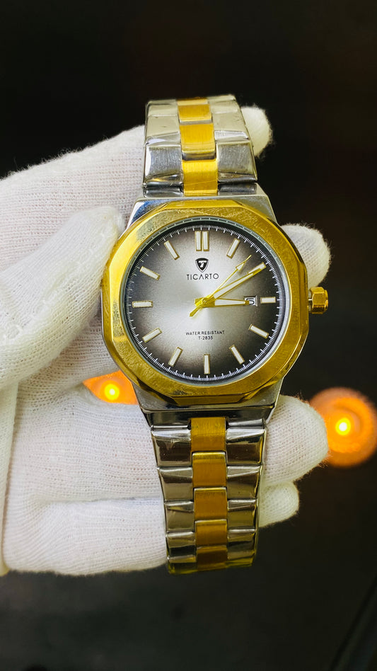 Ticarto Two-Tone Luxury Men's Watch