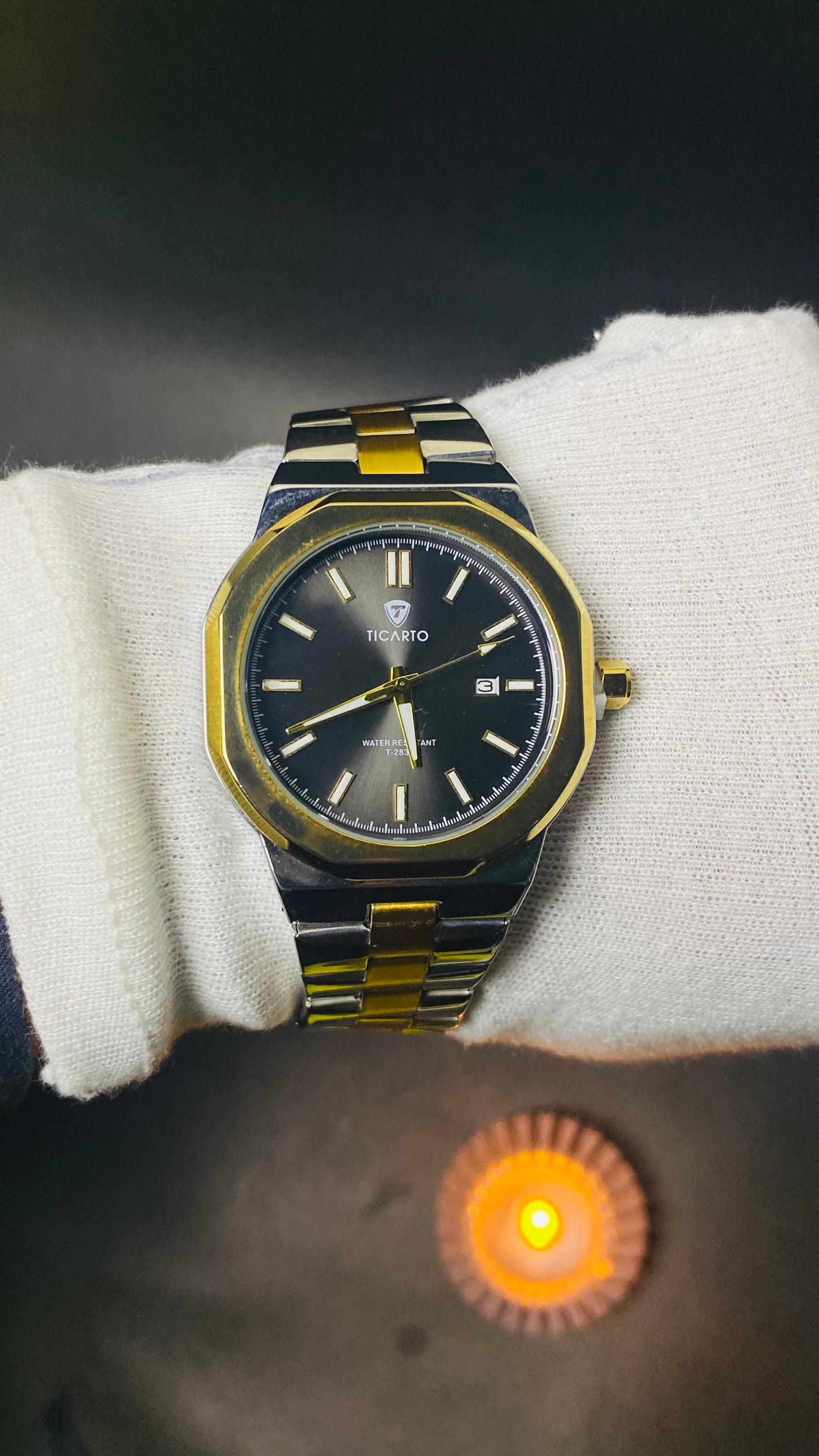 Ticarto Two-Tone Luxury Men's Watch