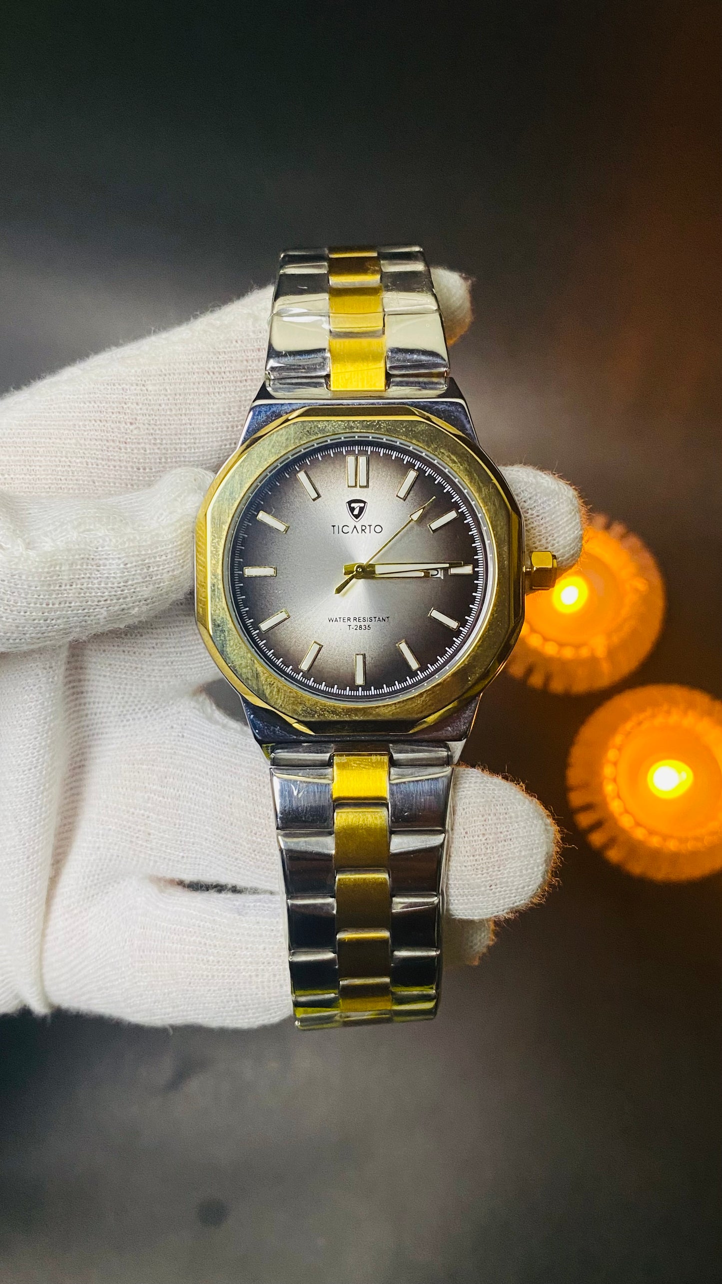 Ticarto Two-Tone Luxury Men's Watch