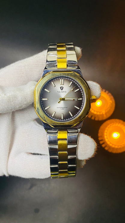 Ticarto Two-Tone Luxury Men's Watch