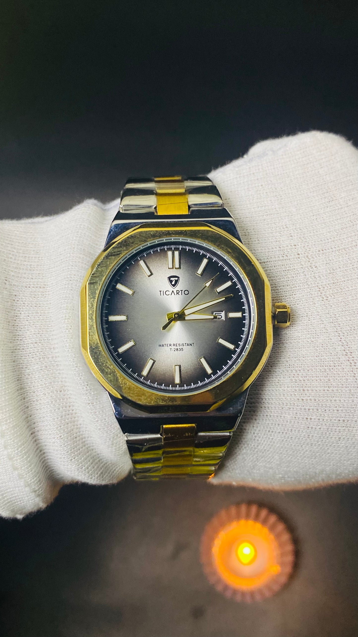 Ticarto Two-Tone Luxury Men's Watch