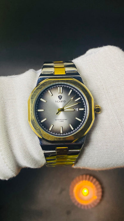 Ticarto Two-Tone Luxury Men's Watch